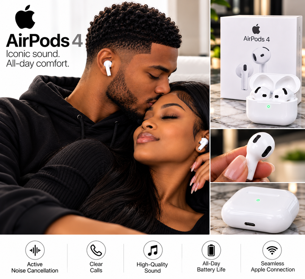 Apple AirPods 4 with Active Noise Cancellation (ANC) – White
